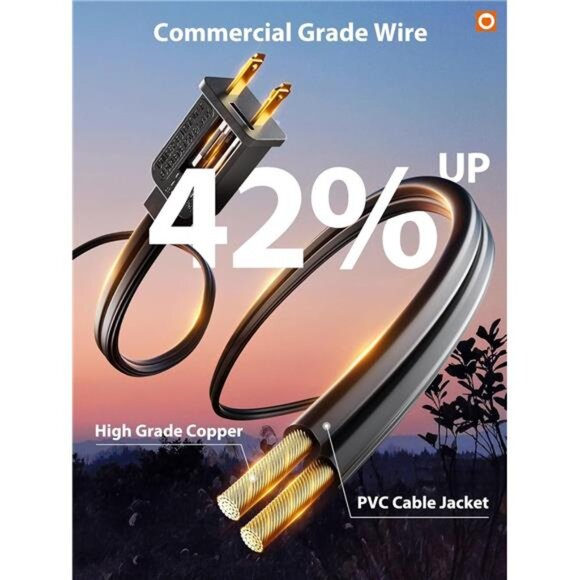 LED Outdoor String Lights 48FT with Edison Vintage Shatterproof Bulbs - Picture 4 of 7